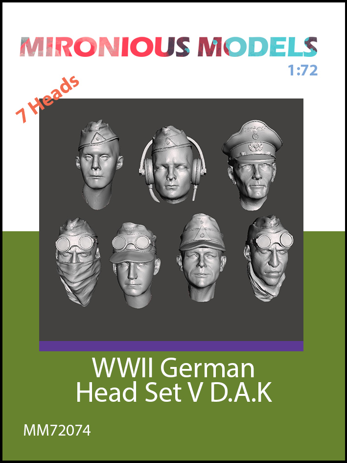 WW2 German DAK Heads